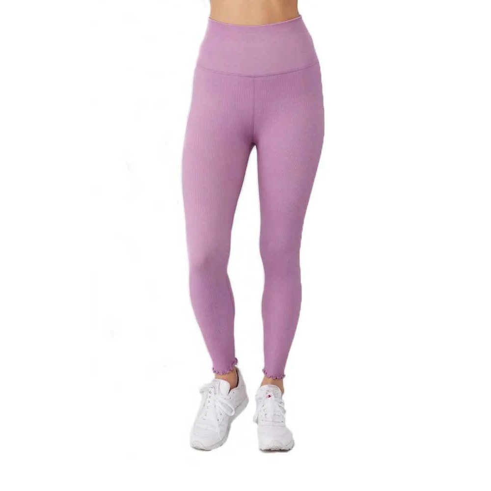 Spiritual Gangster Love Sculpt 7/8 Ruffle Legging Amethyst Purple Sp33677002 M/L